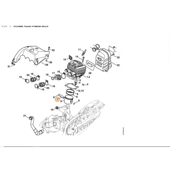 STIHL  Sworzeń tłokowy 12x8x35 4224 034 1500